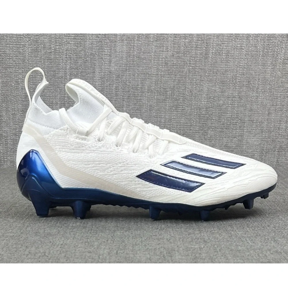 adidas Adizero PRIMEKNIT Football Cleats White Blue GV9624 Men's 13 - Picture 1 of 10